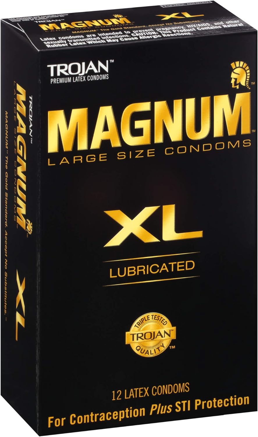 TROJAN Lubricated Magnum Condoms XL Large Size, 12 Count | Extra Large Condoms, Helps Reduce Risk of Pregnancy and STIs - Image 12