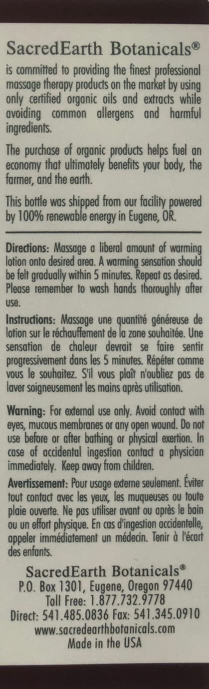 Warming Lotion (8oz Tube) - Enhances Their Massage Experience by Adding a Gentle Heating Sensation to Your Massage Treatments, Water dispersible and Nut Oil Free | Creates a Gentle Heating Sensation, Water Dispersible, Nut Oil Free, Ideal for Deep Tissue and Sports Therapy - Image 4