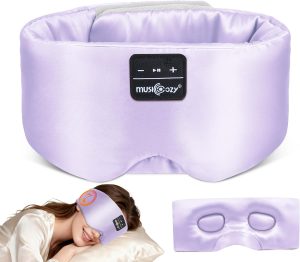 MUSICOZY 3D Mulberry Silk Sleep Mas...