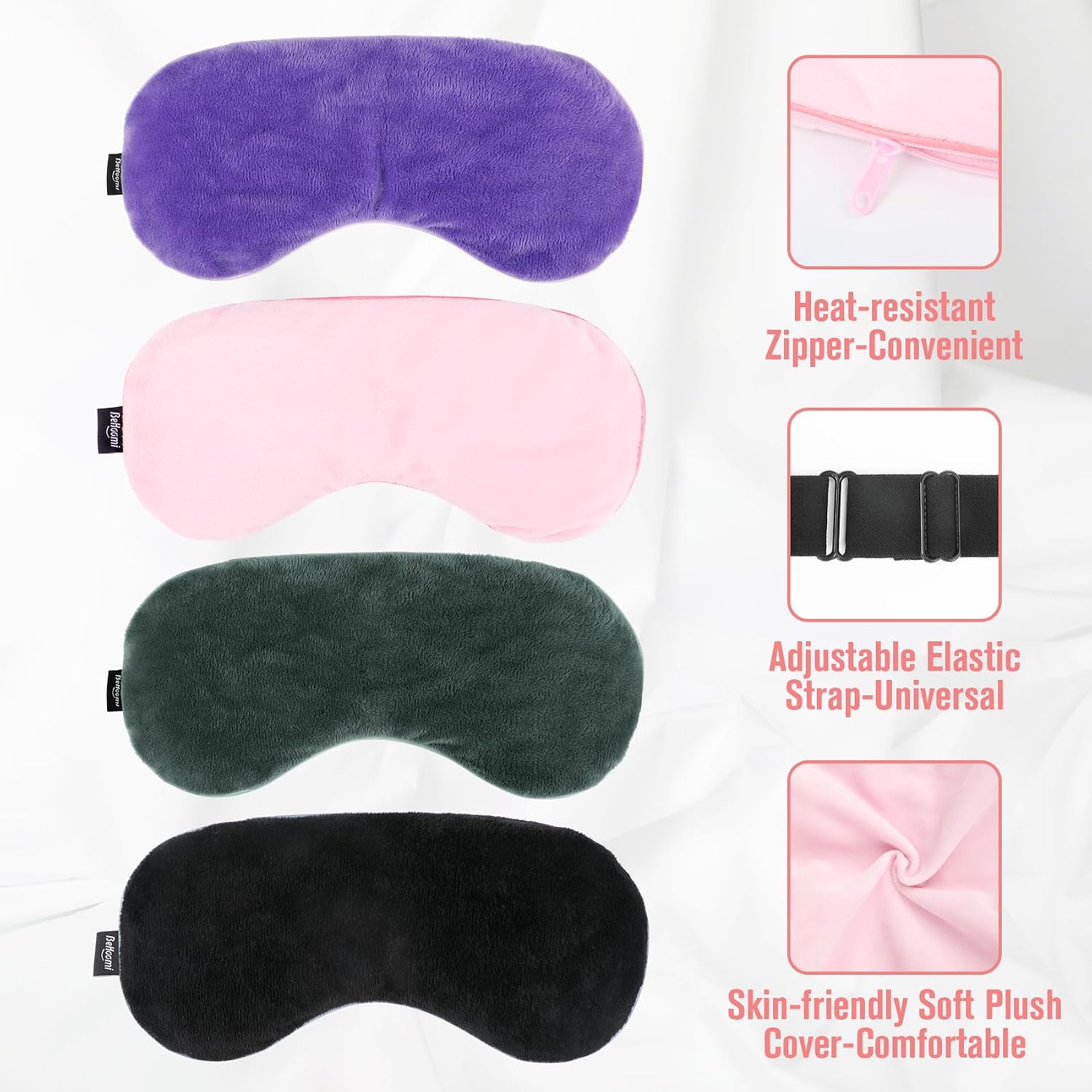 Cooling & Heated Eye Mask, Weighted Eye Mask for Sleeping, Pink | Warm Compress for Eyes, Microwavable Reusable Hot & Cold Eye Mask for Dry Eyes, Sleep Mask for Home, Office, Gifts for Women - Image 7
