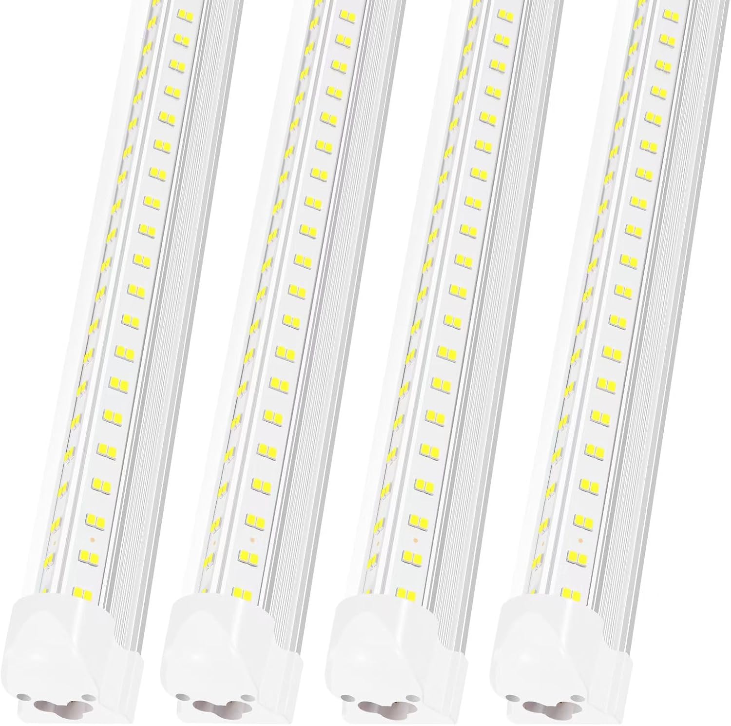 AQIQUUT Led Shop Light,3FT Led Lights 36W 6500K 5000LM Daylight,Led Shop Light 3FT 110V Linkable Clear Cover Integrated V-Shape for Shop Garage Warehouse Workbench Workshop(4-Pack