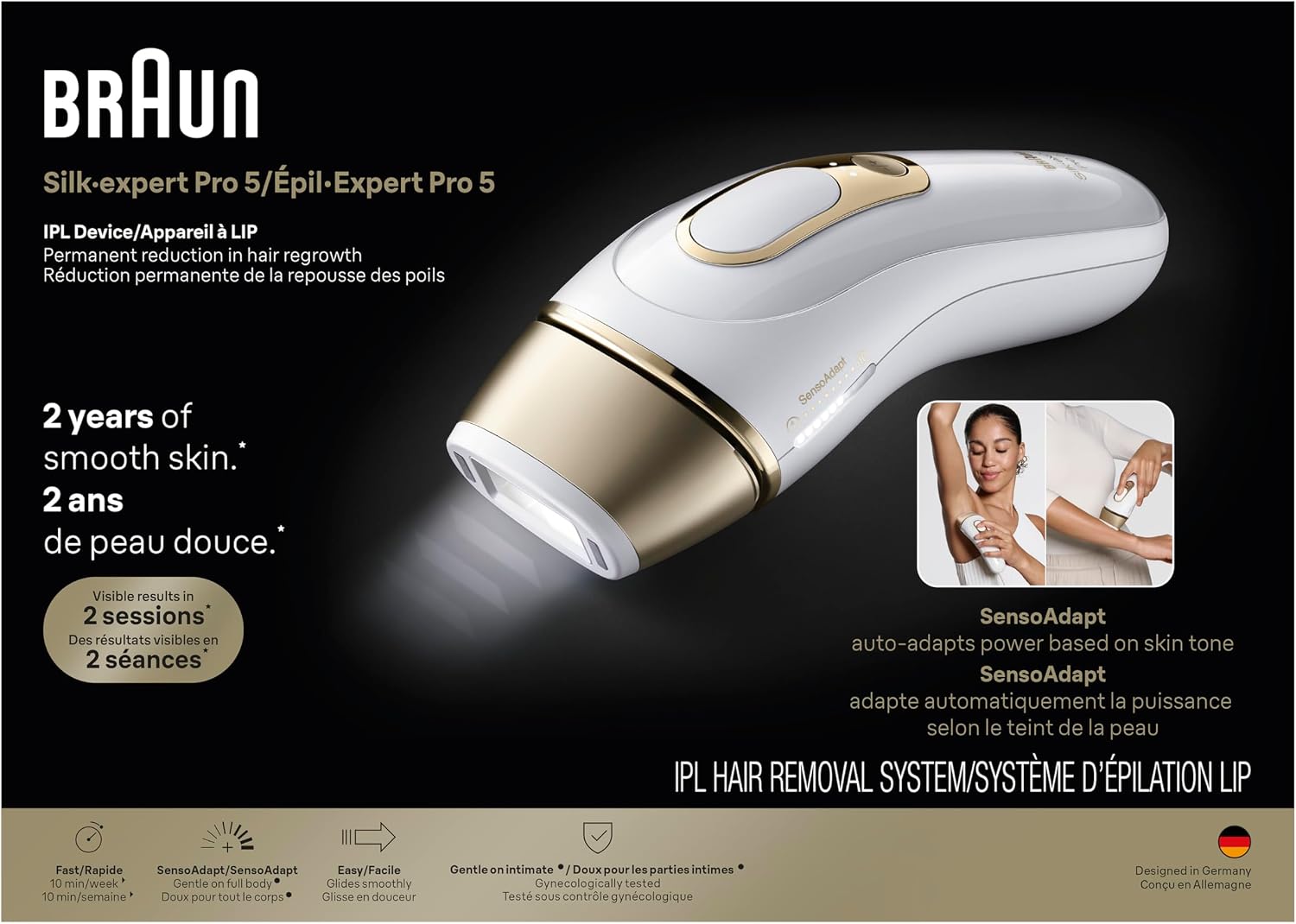 Braun IPL, Silk·Expert Pro 5, IPL Hair Removal for Women and Men, Permanent Laser Hair Reduction At-Home, 1 Head, IPL5100 - Image 12