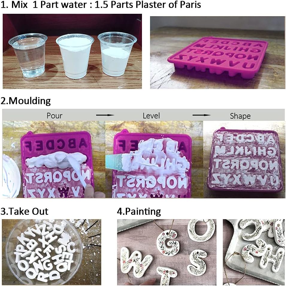 Falling in Art Plaster of Paris, 5 LB | Hand Mold Casting Kit Powder, Gypsum Cement, Pottery & Ceramic Plaster Powder for Crafts, Sculpture, Diorama and Home Decor - Image 3