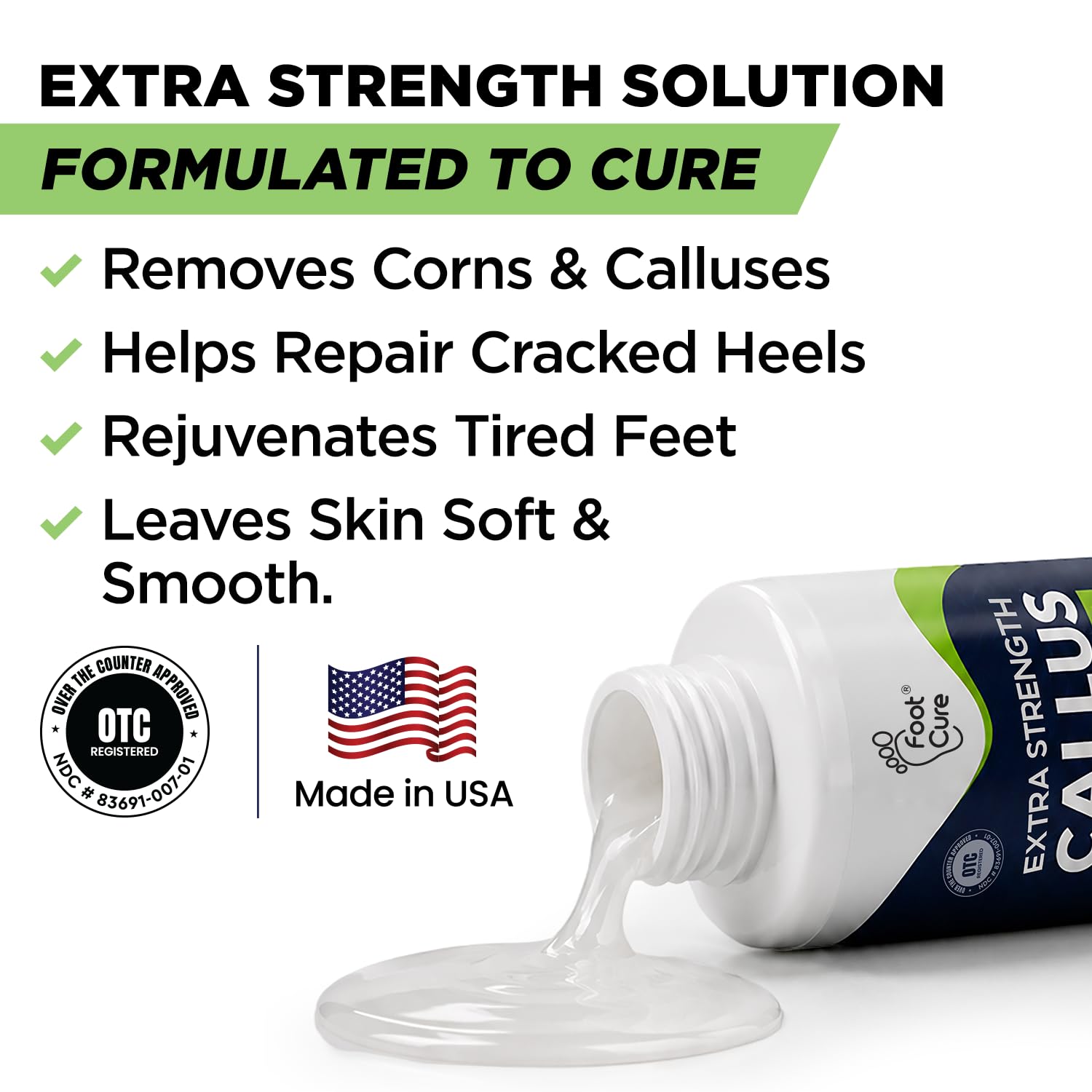 Tea Tree Callus Remover Gel & Foot Soak, Foot Cream for Dry Cracked Feet | Extra Strength Callus Remover Gel kit for Dry Cracked Heels, Foot Cream Hydrate Softens Calluses & Rough Skin - 4in1 - Image 3
