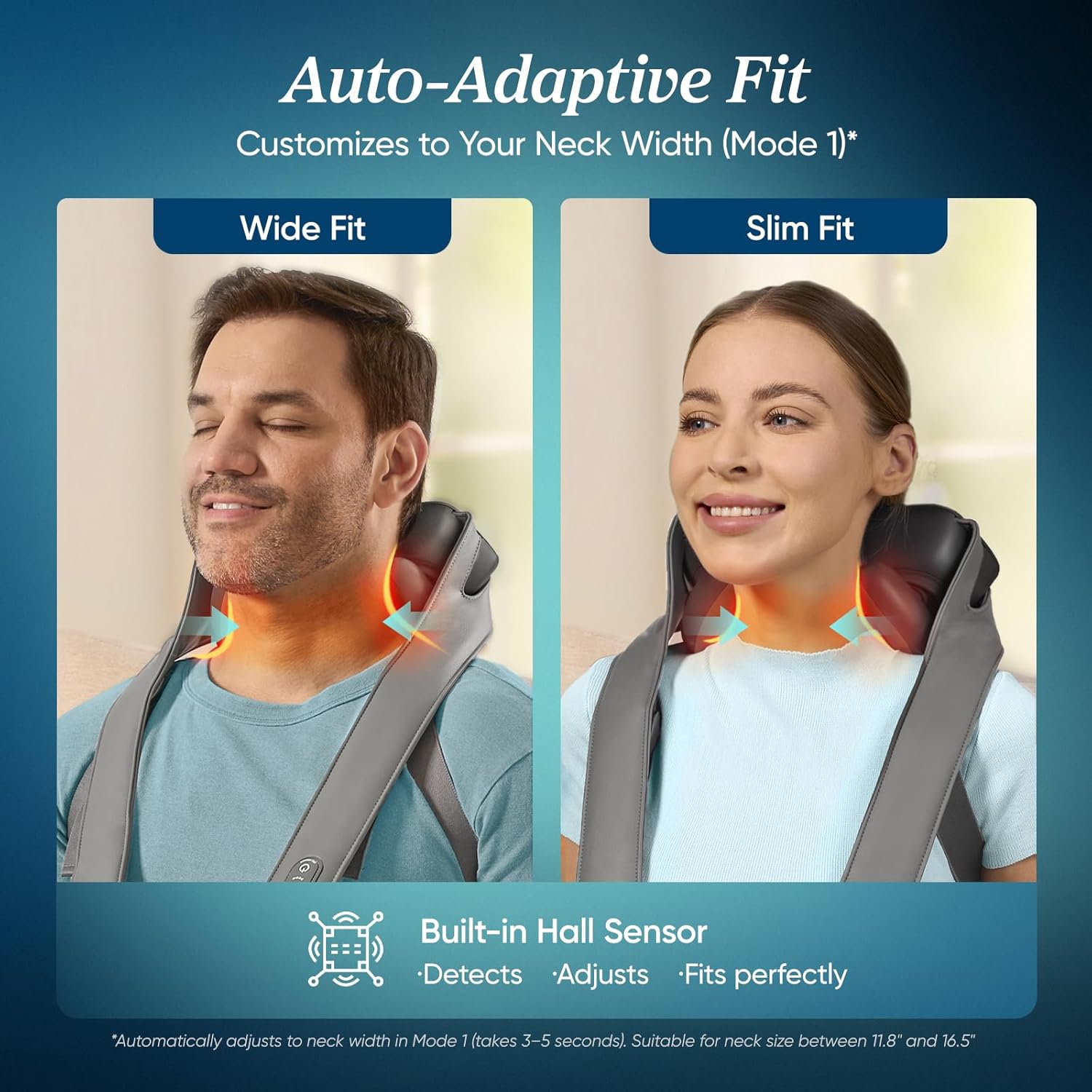 Etekcity FSA Cordless Neck Massager for Pain Relief Deep Tissue, Cadeo | HSA eligible, shiatsu neck and shoulder massager with heat, lymphatic drainage massage, ideal gift for mom and dad - Image 4