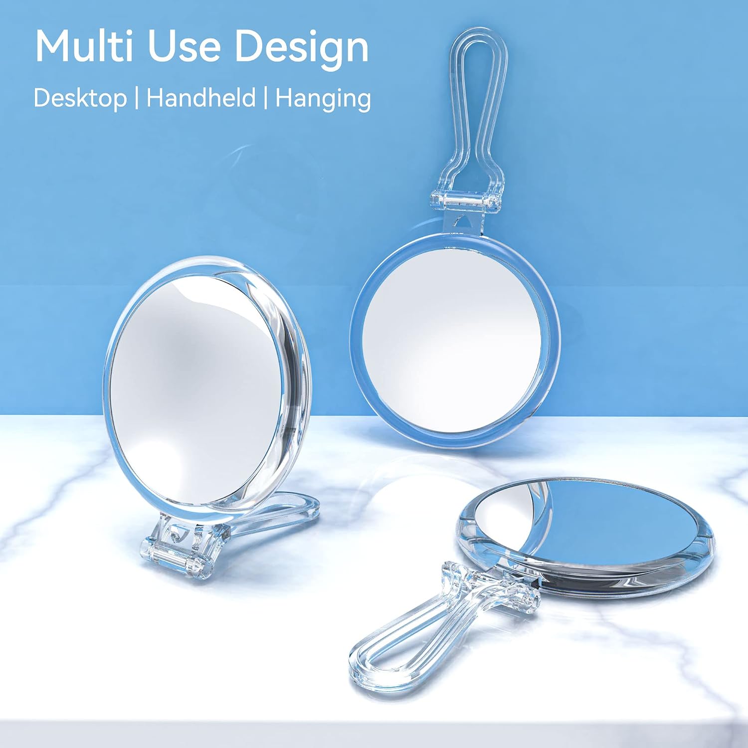 30X Magnifying Mirror for Travel with Handle, Double-Sided 1X/30X Magnification Hand Mirror for Makeup,Travel Mirror for Desk 5 Inches - Image 8