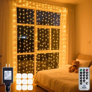 300 LED Warm White Curtain String L...
