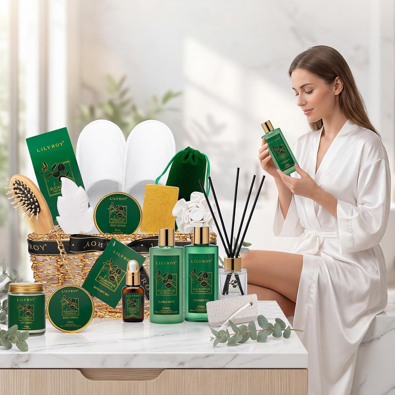Spa Skin Care Gifts Set - 18Pcs Luxurious Spa Gift Baskets for Women & Men | Spa Kit, Spa Gifts for Mom & Dad, Christmas, Mother‘s Day, Valentine’s, Father's Day, Birthday. Hydrating for all skin types - Image 4