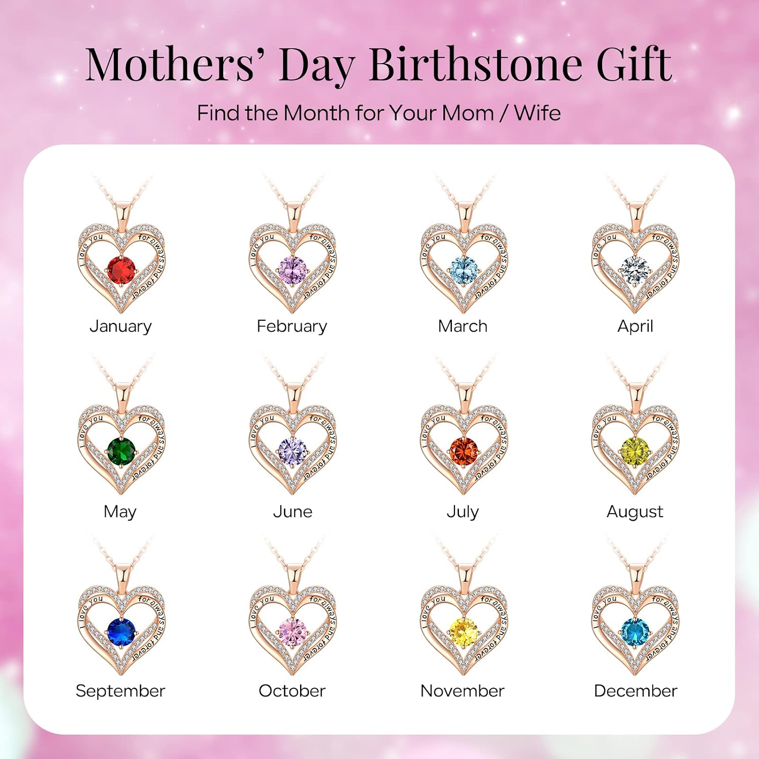 18K Rose Gold Necklaces for Women Birthday Gifts for Women Jewelry for Women Birthday Gifts for Wife Girlfriend Daughter Wife Birthday Gifts for Anniversary Mothers Day Christmas Valentines Gifts - Image 6