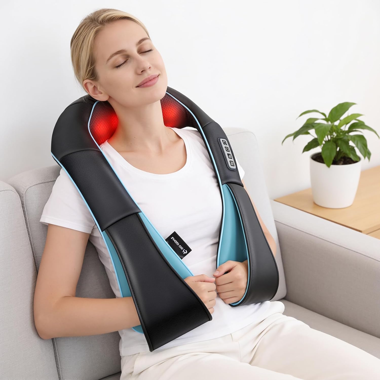 Mo Cuishle Women Men Gifts, Shiatsu Back Shoulder & Neck Massager with Heat | Electric Deep Tissue 4D Kneading Massage, Best Gifts for Mom Dad Wife Husband her Him, Christmas, Birthday (NOT Cordless) - Image 3