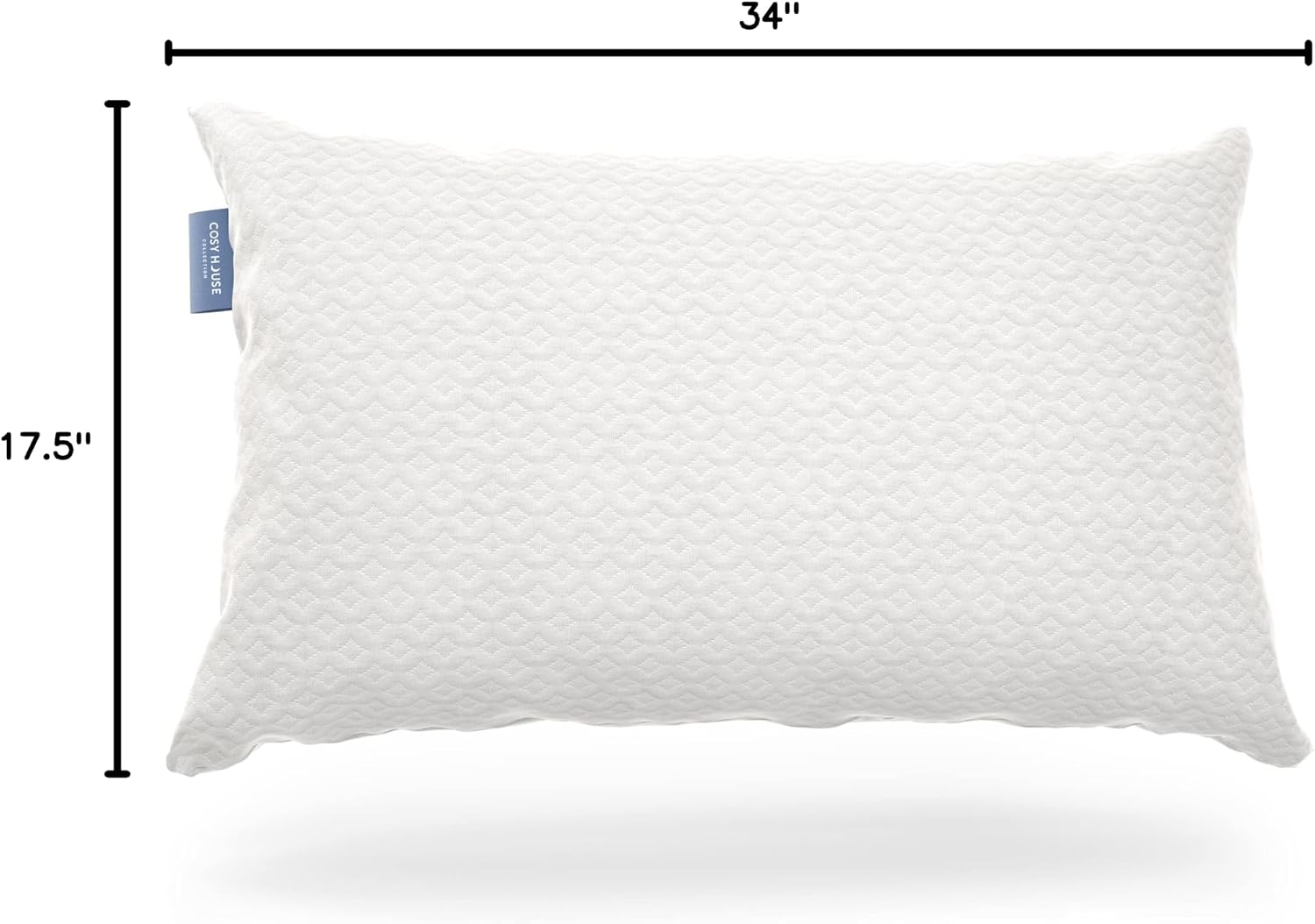 Cosy House Collection Luxury Rayon Derived from Bamboo Memory Foam Pillow | Adjustable & Removable Fill - Cool & Breathable Cover with Zipper for Side, Back, & Stomach Sleepers (King) - Image 9
