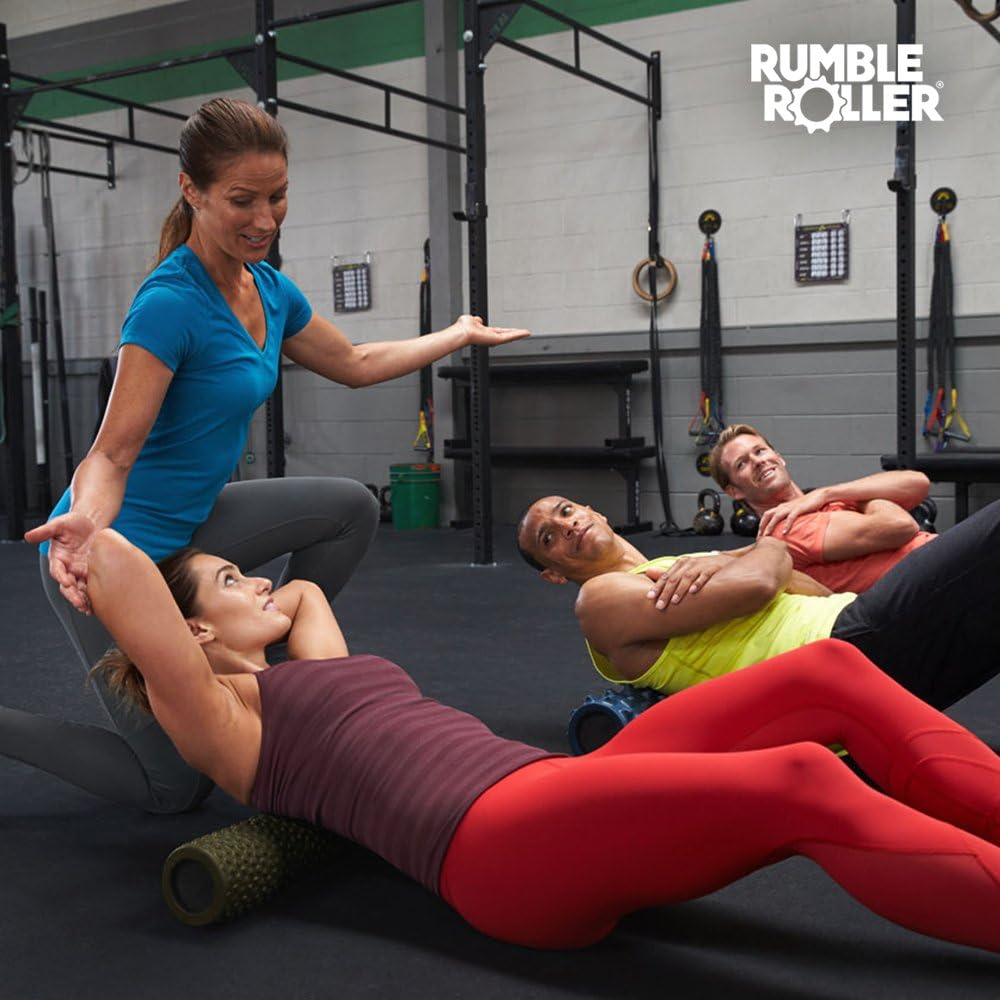 RumbleRoller Original Textured Foam Roller - Deep Tissue, Self Myofacial Release Massage Therapy Roller (RumbleRoller 22" Gator Cross Frictional Massage) - Image 5