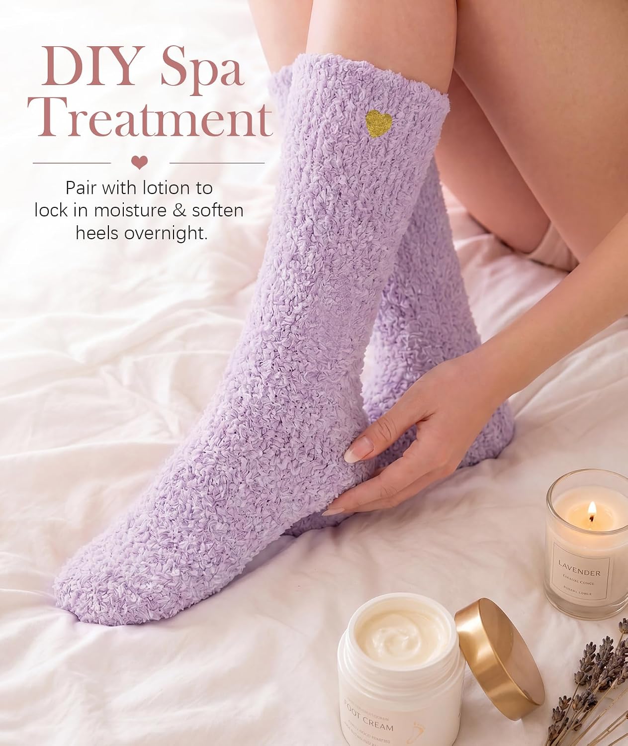 Fuzzy Socks for Women in Gift Box,Gifts for Women with Thinking of You Wrap | Ready to gift no extra wrapping; Gifts for women/ mom/ friend/ bridesmaid/ teacher/ self care/ get well/ sympathy/ postpartum - Image 3