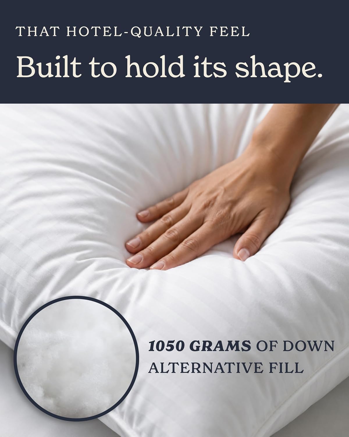 Beckham Hotel Collection Bed Pillows Standard/Queen Size Set of 2 | Original Soft Down Alternative Pillow for Sleeping, Soft Support for Back, Stomach or Side Sleepers - Image 3