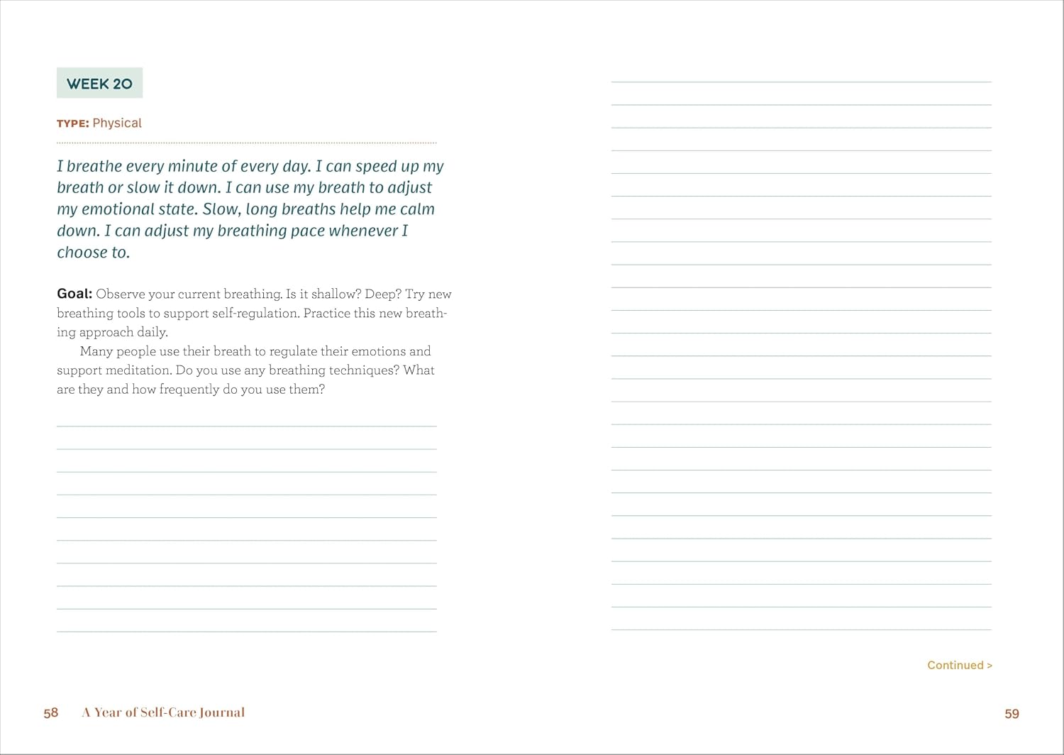 A Year of Self-Care Journal: 52 Weeks to Cultivate Positivity & Joy (A Year of Reflections Journal) - Image 7