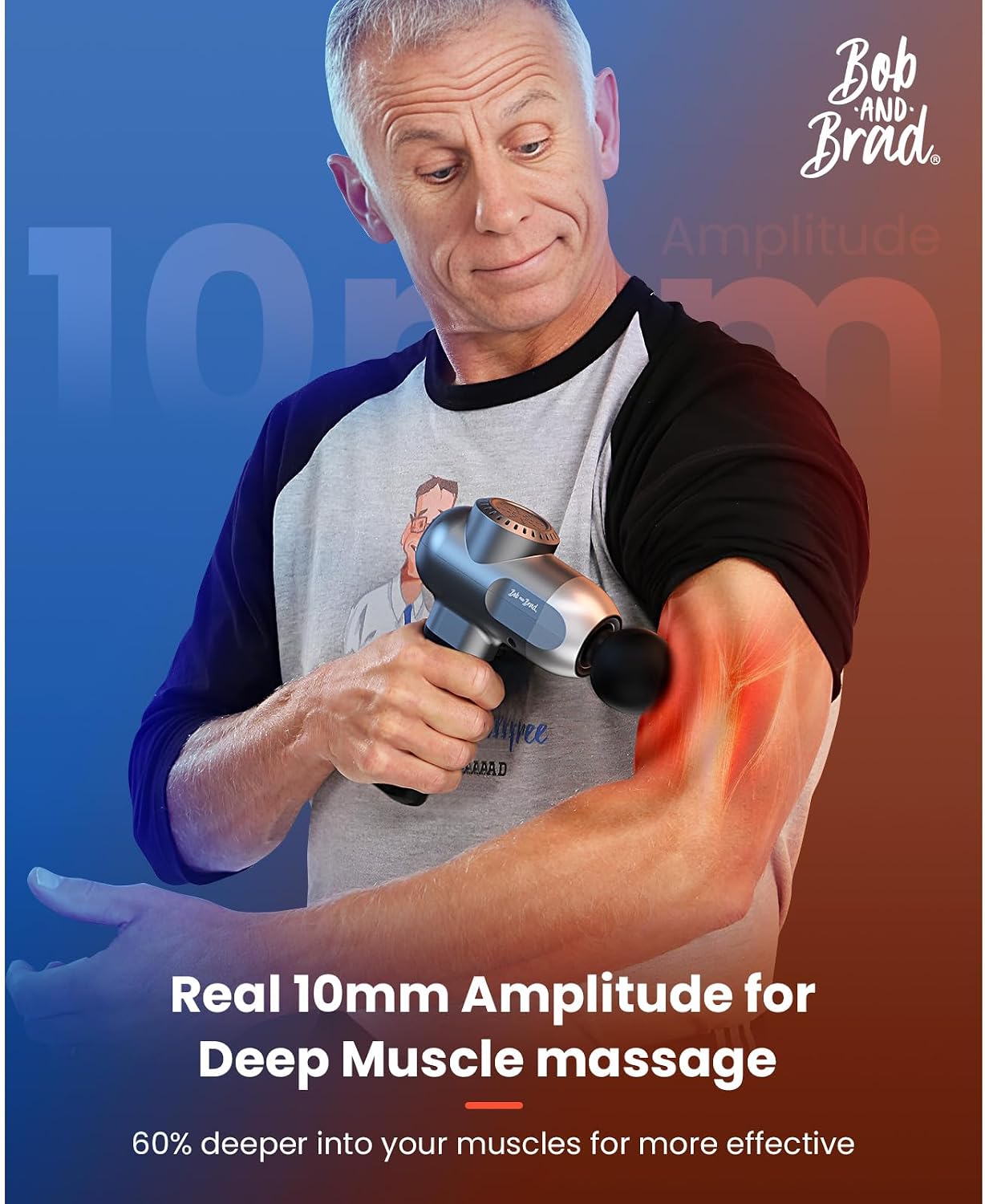 BOB AND BRAD C2 Pro Massage Gun with Heat and Cold Therapy, FSA Eligible & HSA Approved, PT-Developed Deep Tissue Back Massager for Athletes, Men & Women — Birthday & Holiday Gifts - Image 4
