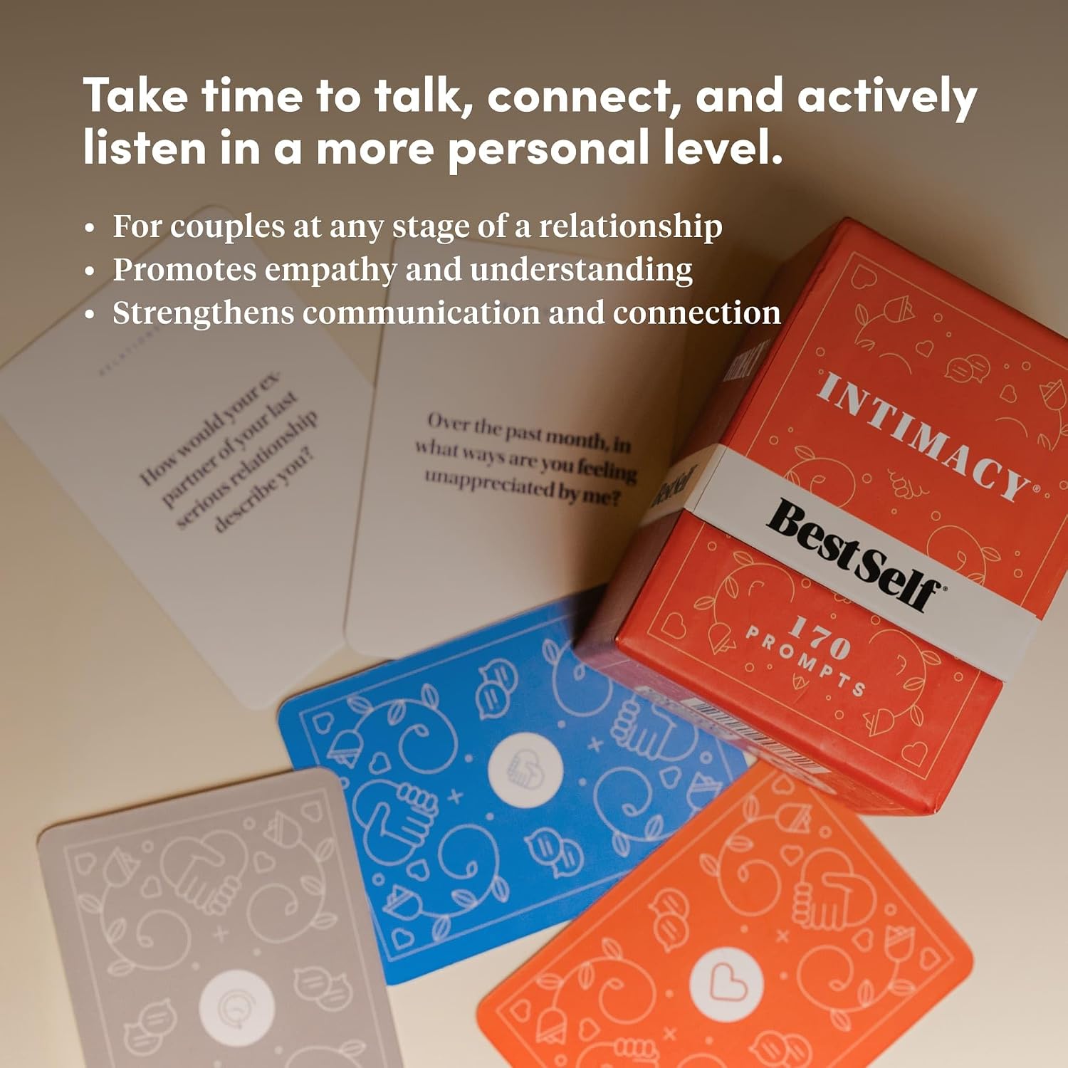 BestSelf Intimacy Deck – 170 Conversation Cards for Couples | Psychology-backed relationsship prompts for date night & deeper connection — loved by 200K+ couples worldwide. - Image 7