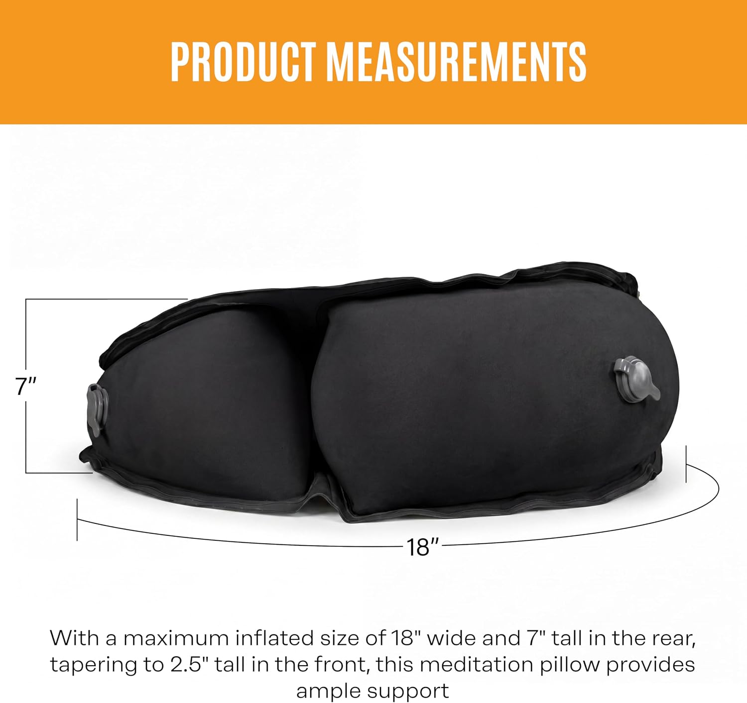 Air Meditator Inflatable Meditation Cushion and Travel Pillow – Meditate on Air in Total Comfort with Adjustable Three-Chamber Design for Enhanced Posture and Portability - Image 5