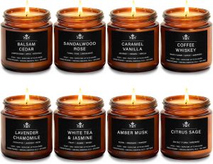 8 Pack Soy Wax Scented Candles Gift...