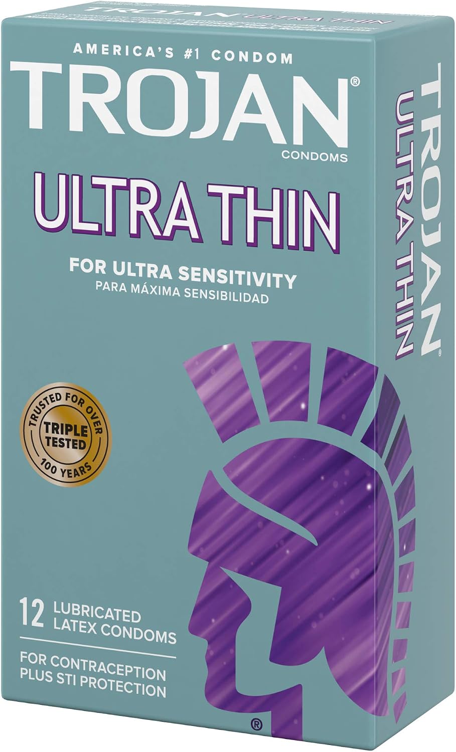 Trojan Ultra Thin Latex Lubricated Condoms for Men, 12 Count | Thin Condoms for a More Natural Feeling, Premium Latex, Help Reduce Risk of Pregnancy and STIs - Image 11