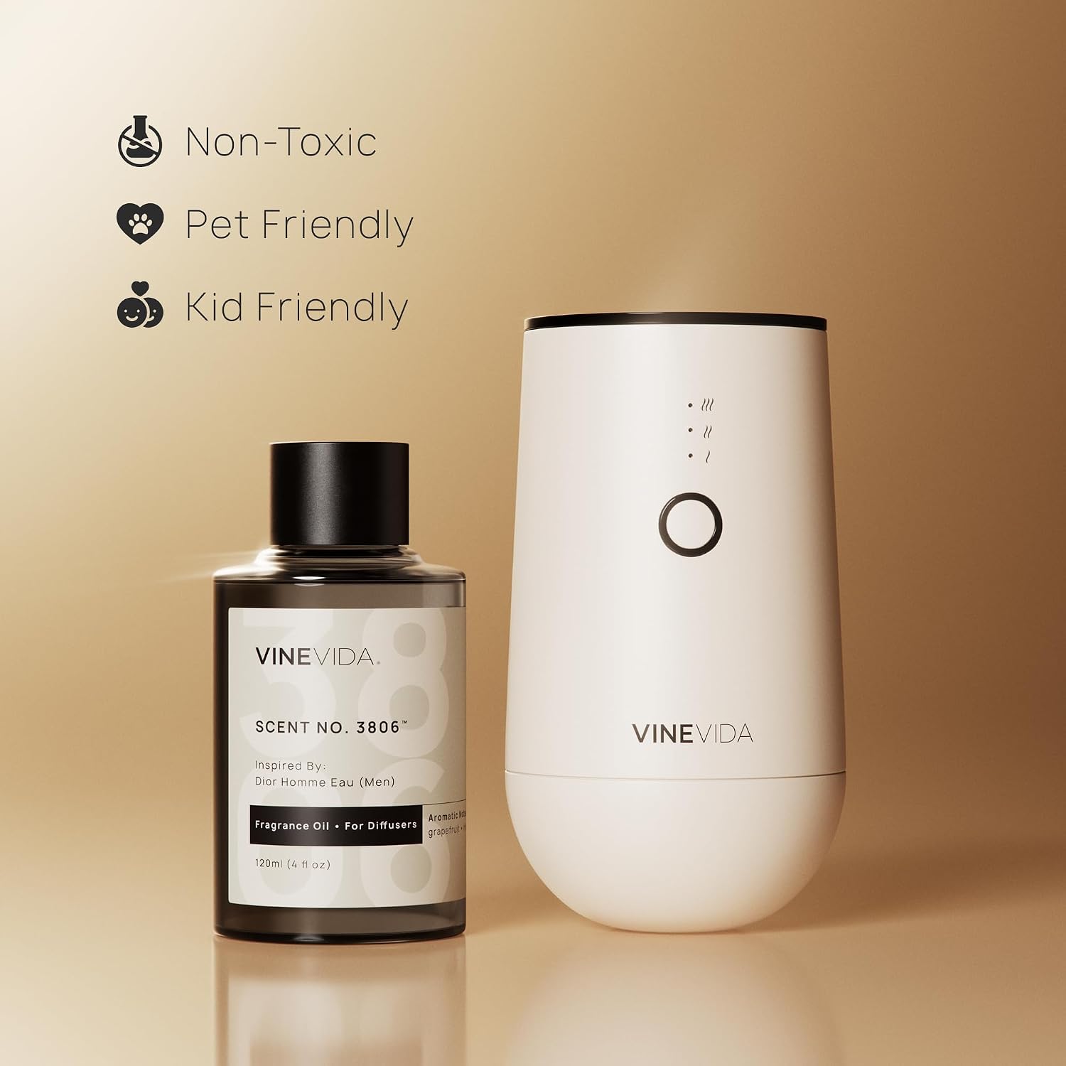 VINEVIDA Caribbean Breeze Fragrance Oil for Cold Air Diffusers - (4 Fl Oz) - Essential Oils for Diffuser Oil Refill & Air Freshener Room Spray - Image 4