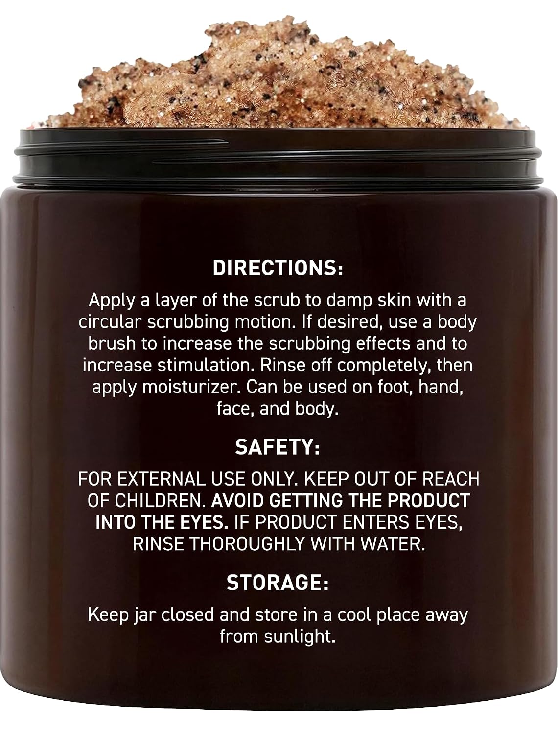 Brooklyn Botany Arabica Coffee Body Scrub - Moisturizing and Exfoliating for Body, Face, Hand, Foot - Fights Stretch Marks, Fine Lines, Wrinkles - Great Gifts for Women & Men - 10 oz - Image 2