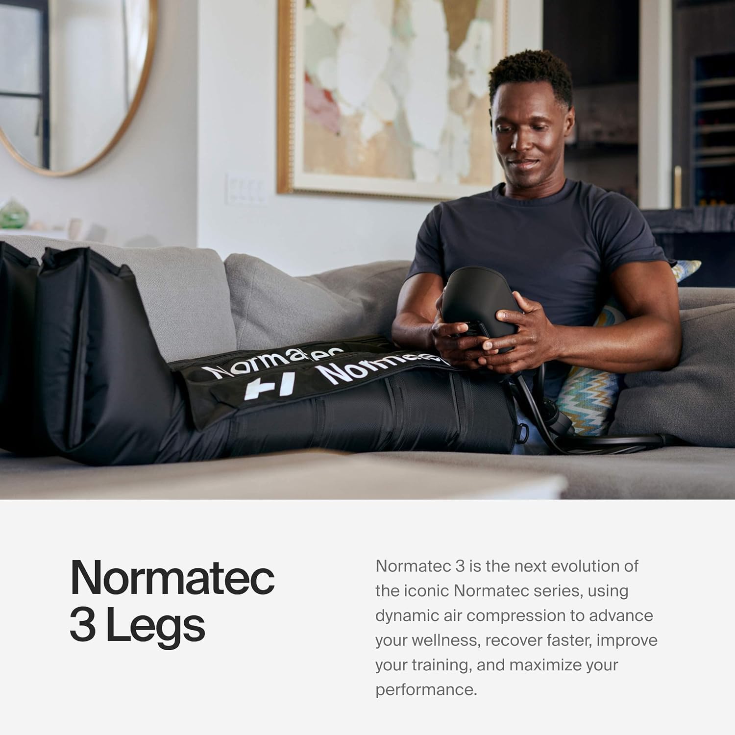 Hyperice Normatec 3 Legs Compression Boots Full Leg Recovery Size Standard | Relieve Muscle Aches Pain | Reduce Tension Swelling | 7 levels | Increase Circulation | ZoneBoost | FSA-HSA Eligible | TSA - Image 4
