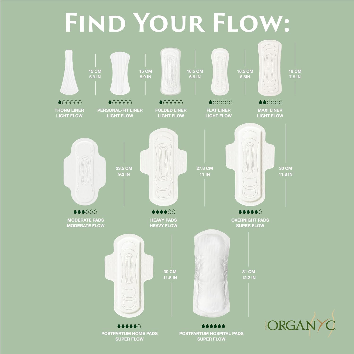 Organyc - 100% Certified Organic Cotton Feminine Pads - Heavy Flow, 10 Count (Pack of 1) (B003ART1JG) - Image 8