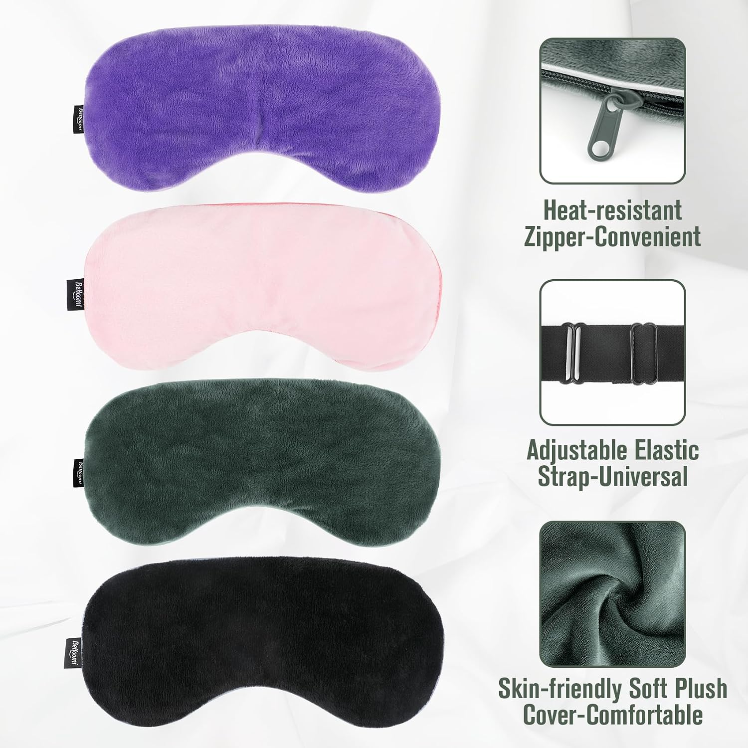 Cooling & Heated Eye Mask, Weighted Eye Mask for Sleeping, Grey | Warm Compress for Eyes, Microwavable Reusable Hot & Cold Eye Mask for Dry Eyes, Sleep Mask for Home, Office, Gifts for Women - Image 7