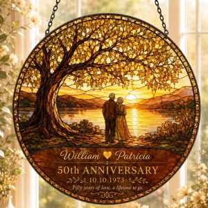 Personalized 50th Wedding Stained G...