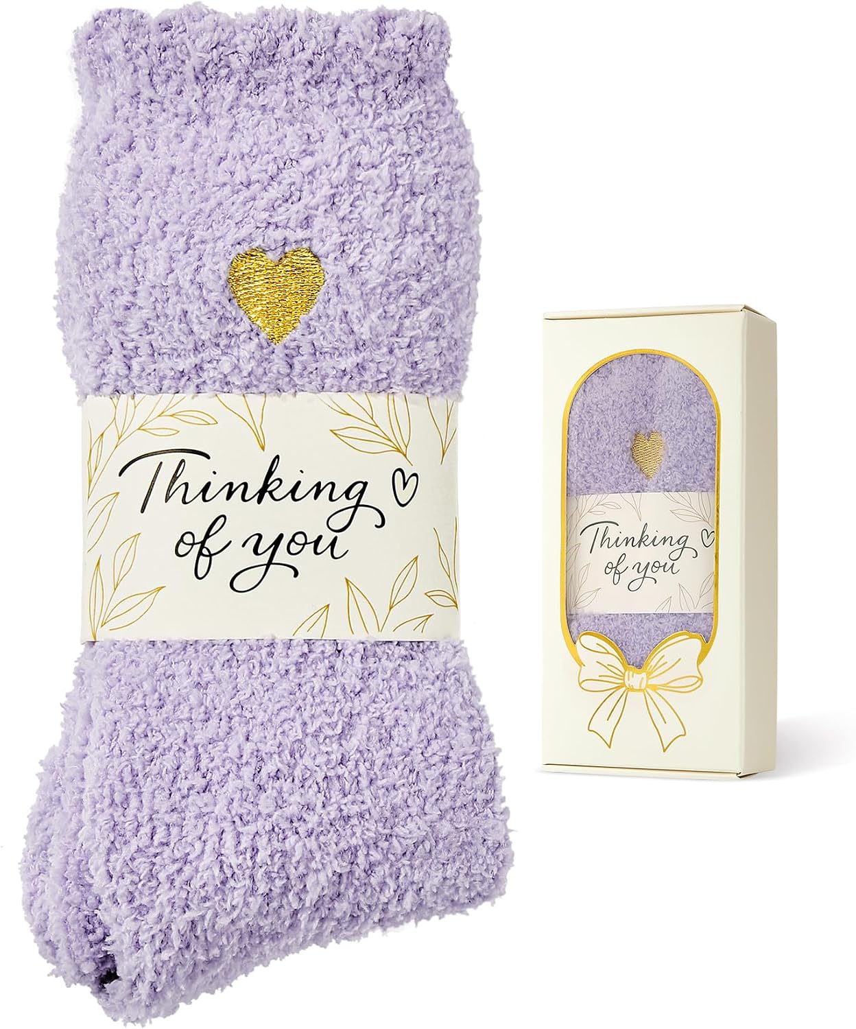 Fuzzy Socks for Women in Gift Box,Gifts for Women with Thinking of You Wrap | Ready to gift no extra wrapping; Gifts for women/ mom/ friend/ bridesmaid/ teacher/ self care/ get well/ sympathy/ postpartum