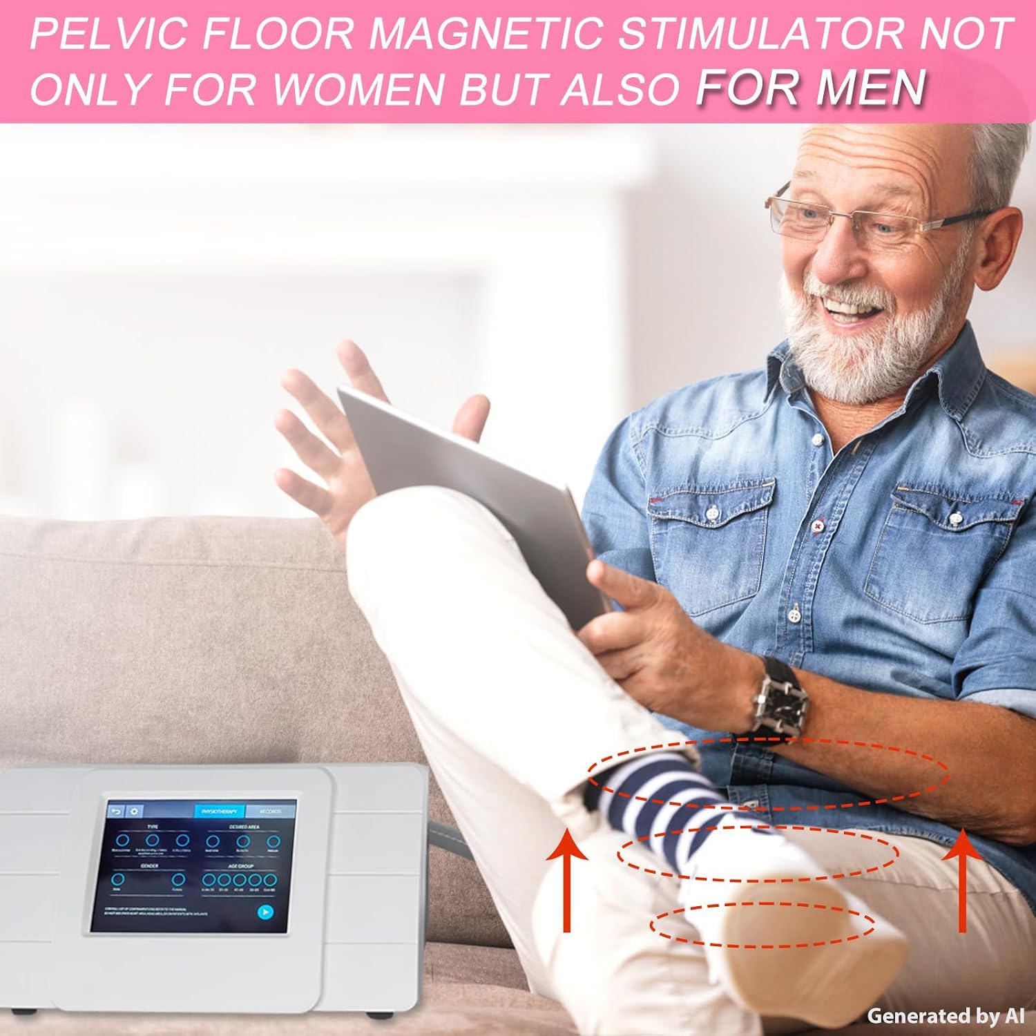 Adjustable Pelvic Floor Exerciser for Pelvic Wellness at-Home Pelvic Strengthening Training Device for Men & Women Portable Kegel Device for Muscle Toning - Image 8