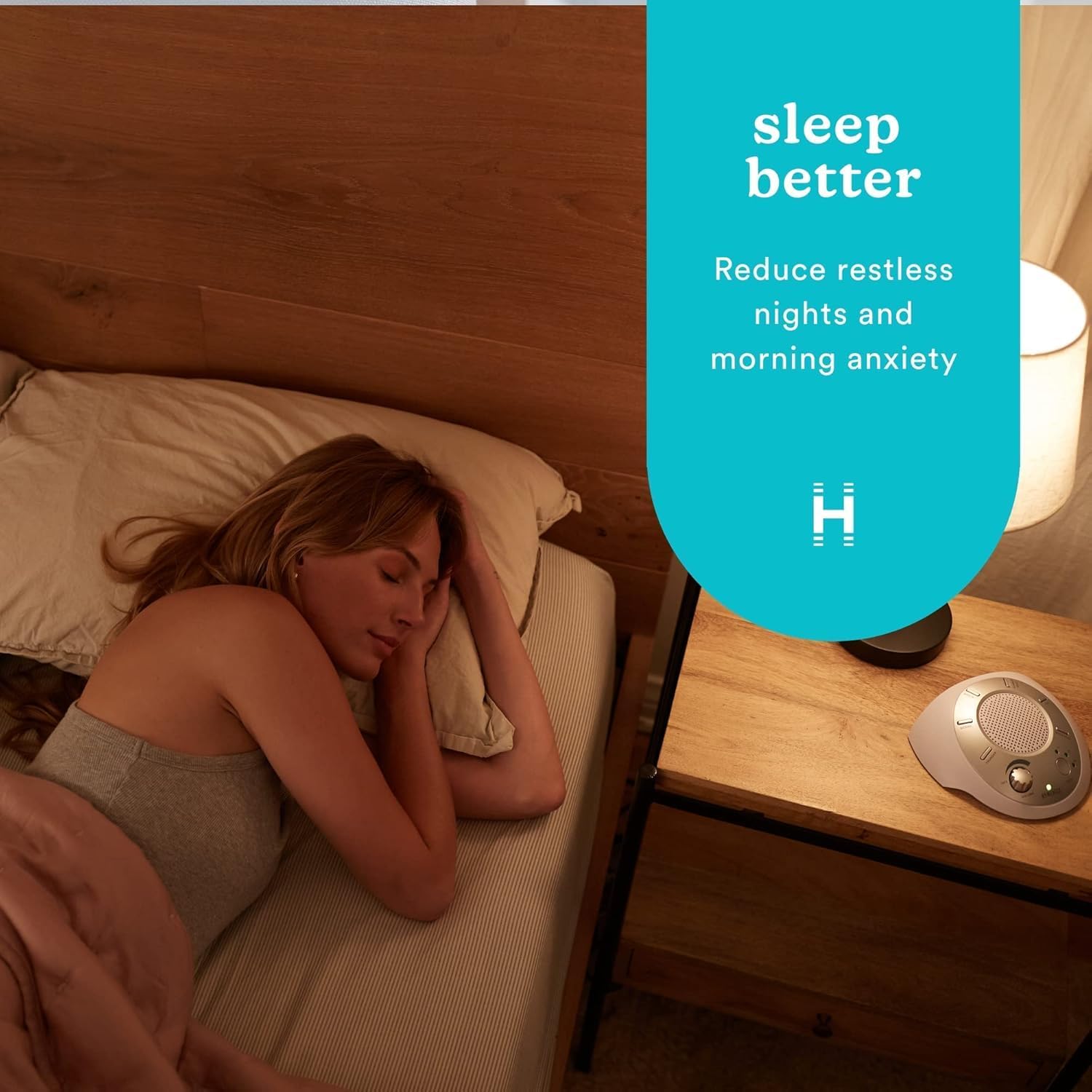 Homedics SoundSleep White Noise Sound Machine, Silver | Small Travel Size with 6 Relaxing Nature Sounds, Portable Therapy for Home, Office, Nursery, Auto-Off Timer - Image 2
