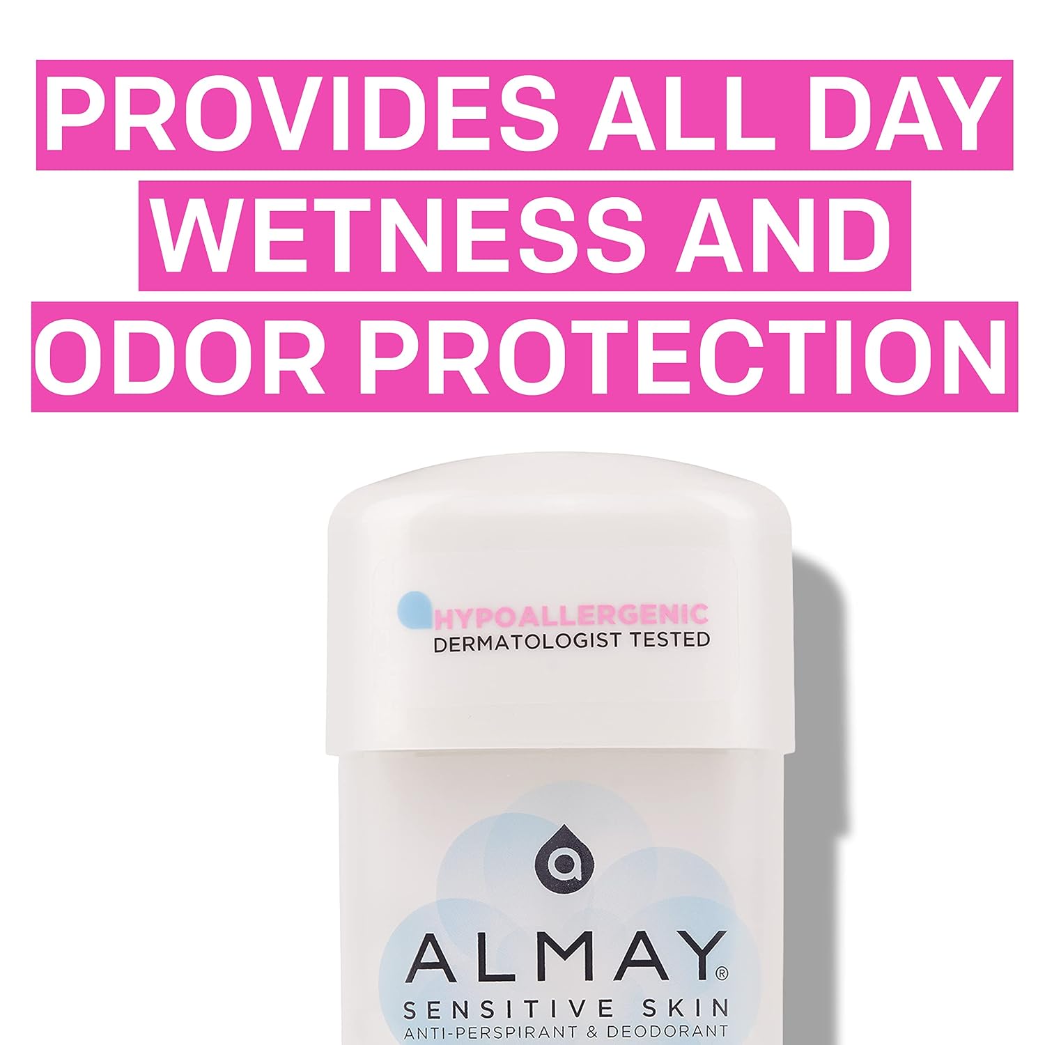 Almay Clear Gel Deodorant and Antiperspirant, Fragrance Free, 2.25 oz | Gentle and hypoallergenic antiperspirant deodorant for sensitive skin. Dermatologist tested. Fragrance free. - Image 4