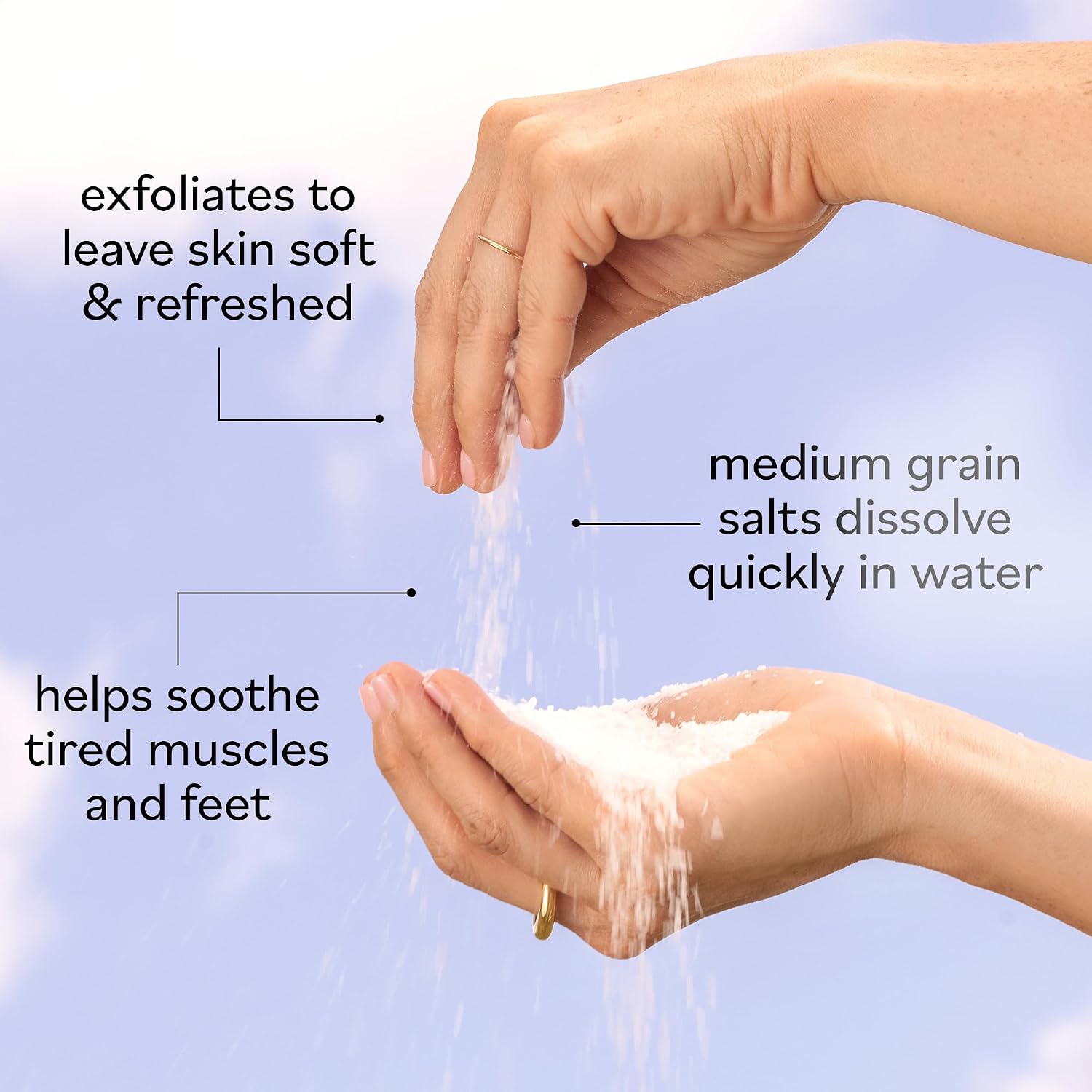 Sky Organics Epsom Salt Bath Soak 5 lbs, Magnesium Sulfate USP, Unscented | 100% Pure Medium Grain, Resealable Bag. Natural, Vegan & Cruelty Free Bath Salts. For Recovery Bath & Foot Soaks. Self Care. - Image 3