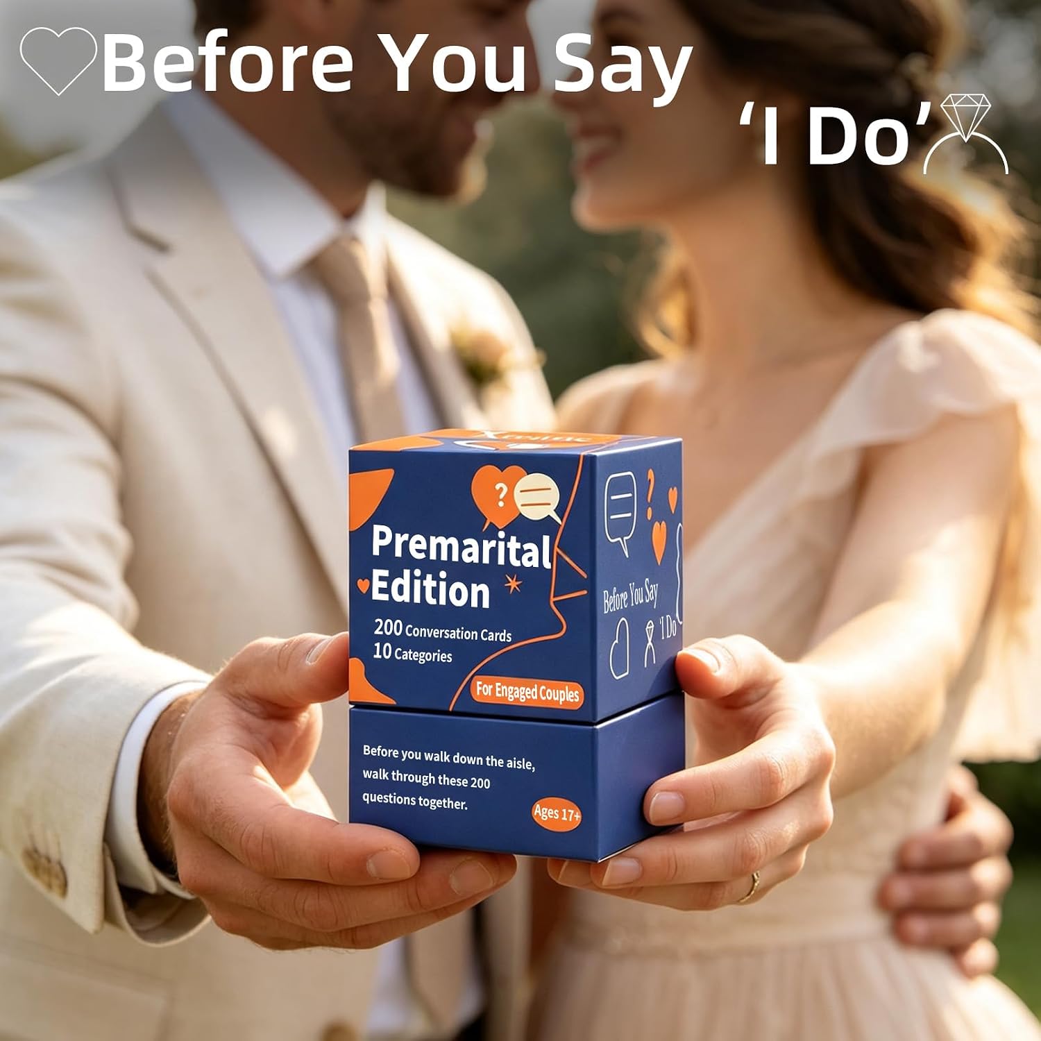200 Premarital Conversation Starter Cards, Engaged Couples Pre-Marriage Prompts for Deeper Connection, Date Night Road Rrip Travels Long Distance Relationship Anniversaries Quality Time - Image 5