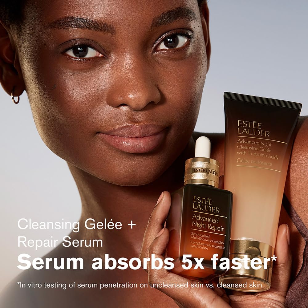 Estée Lauder Dream Skin In One Sleep 4-Piece Skincare Set | Repair + Moisturize + Strengthen | Includes Cleanser 1 Fl Oz, Face Serum 0.5 Fl Oz, Moisturizer 0.5 Ounce & Overnight Treatment 0.24 Fl Oz - Image 4