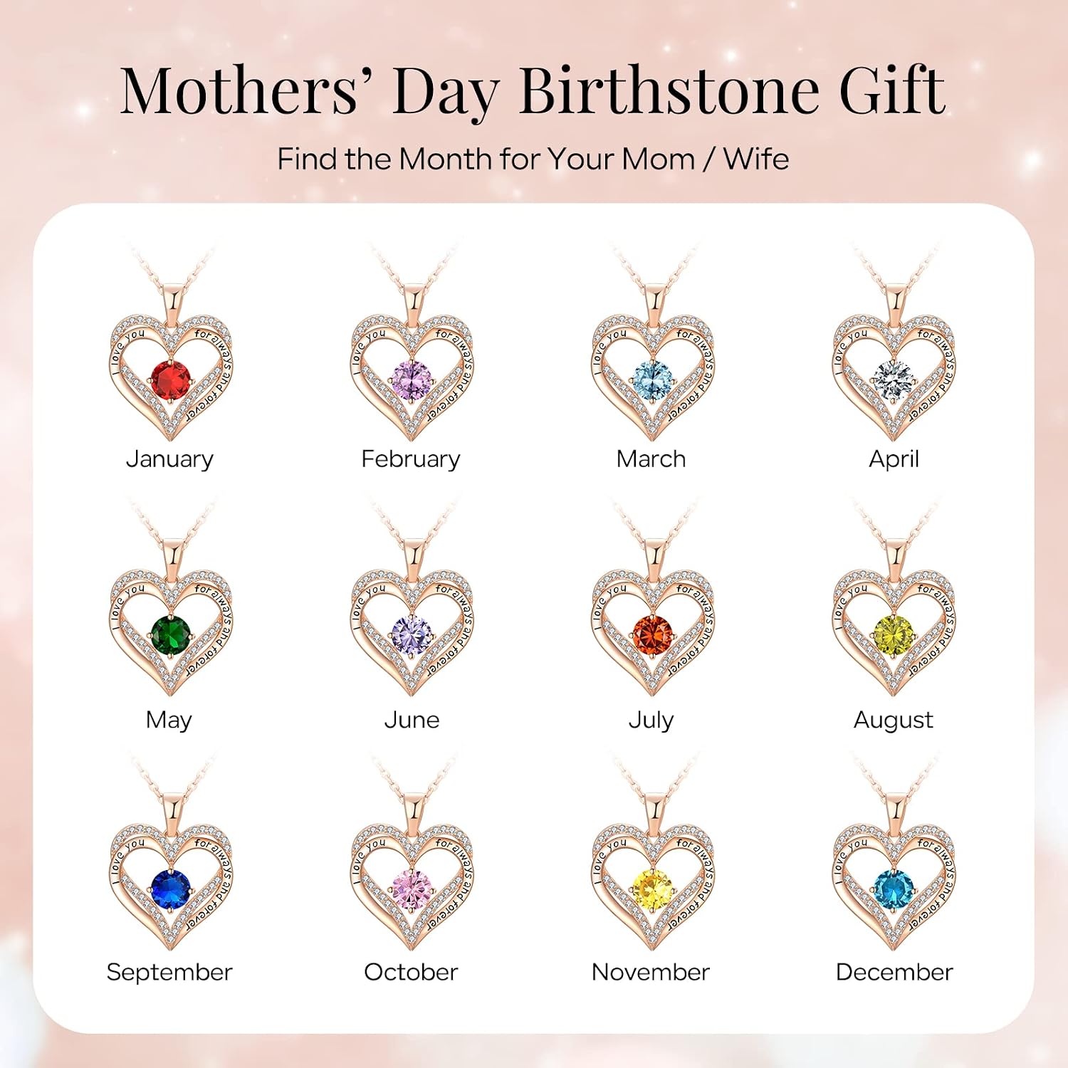 18K Rose Gold Necklaces for Women Birthday Gifts for Women Jewelry for Women Birthday Gifts for Wife Girlfriend Daughter Wife Birthday Gifts for Anniversary Mothers Day Christmas Valentines Gifts - Image 6