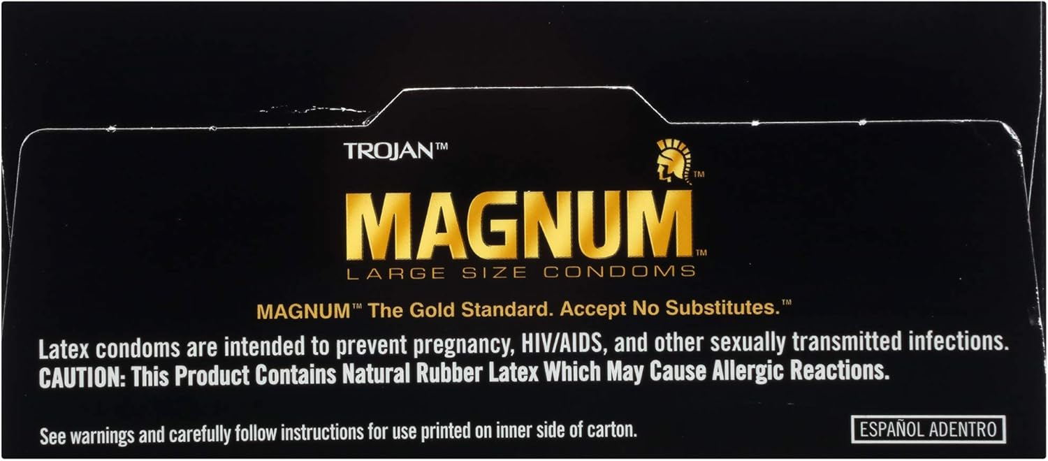 TROJAN Magnum Lubricated Large Condoms, Comfortable and Smooth Lubricated, America’s Number One Condom, 36 Count Pack | Comfortable and Smooth Lubricated Condoms, America's Number One Condom - Image 11