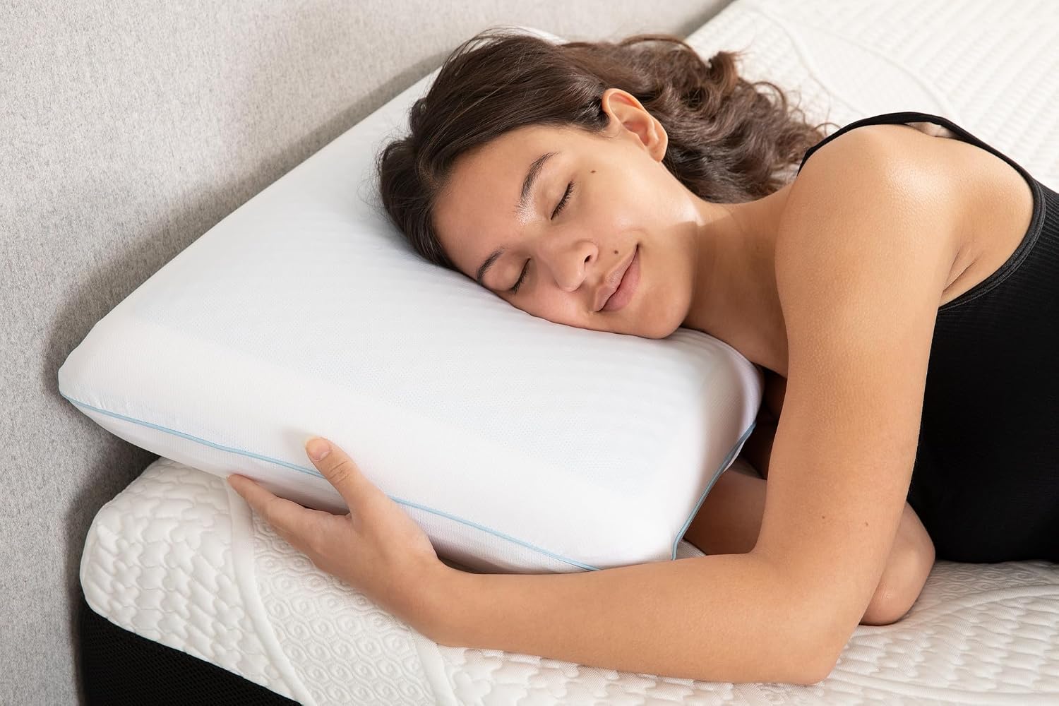 Cool Gel Cooling Pillow for Sleeping, Standard Size Cooling Memory Foam Pillow for Hot Sleepers, Reversible Ergonomic Design, Pressure Relief, Spine Alignment, Side, Back Contouring Support - Image 4