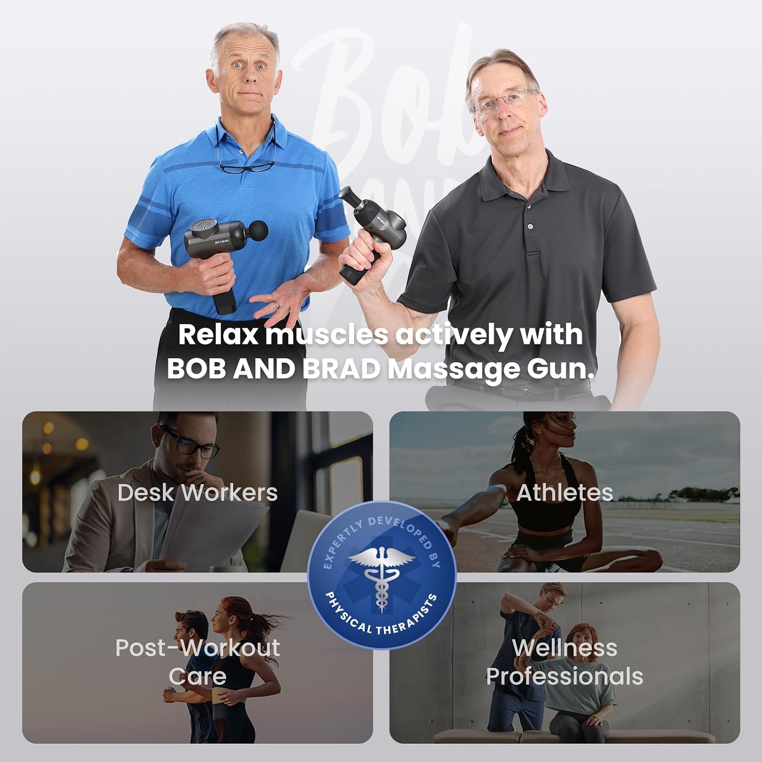 BOB AND BRAD C2 Massage Gun, FSA Eligible & HSA Approved Deep Tissue Percussion Massager Gun, Muscle Massager with 5 Speeds and 5 Heads, Electric Back Massagers for Professional Athletes Home Gym - Image 9