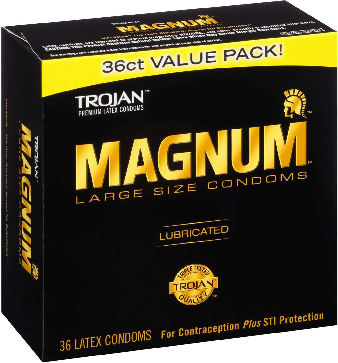 TROJAN Magnum Lubricated Large Condoms, Comfortable and Smooth Lubricated, America’s Number One Condom, 36 Count Pack | Comfortable and Smooth Lubricated Condoms, America's Number One Condom - Image 12