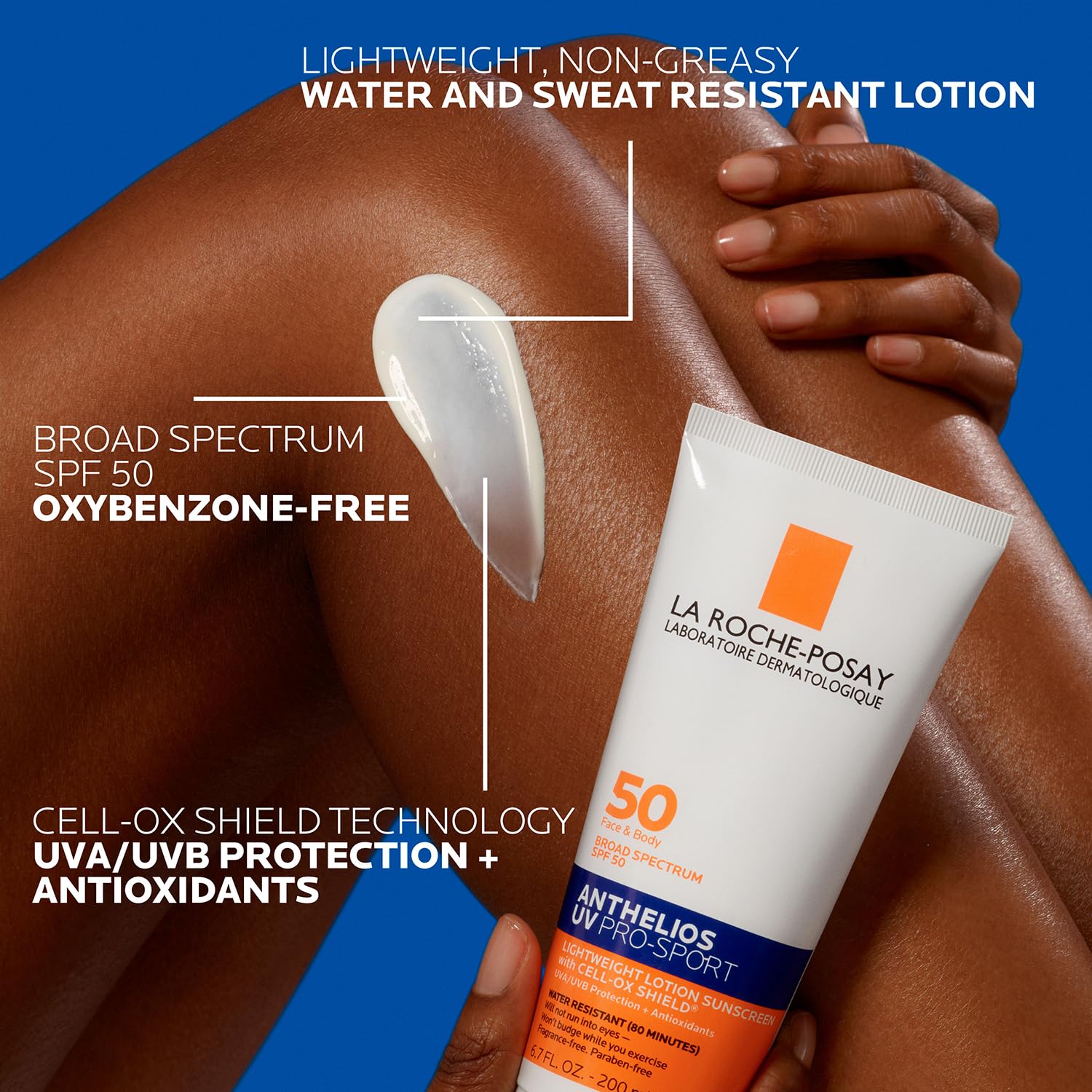 La Roche-Posay Anthelios UV Pro-Sport Sunscreen for Face & Body, Water & Sweat Resistant, Invisible Broad Spectrum Sunscreen, Lightweight & Breathable Skin Sun Protection - Image 5