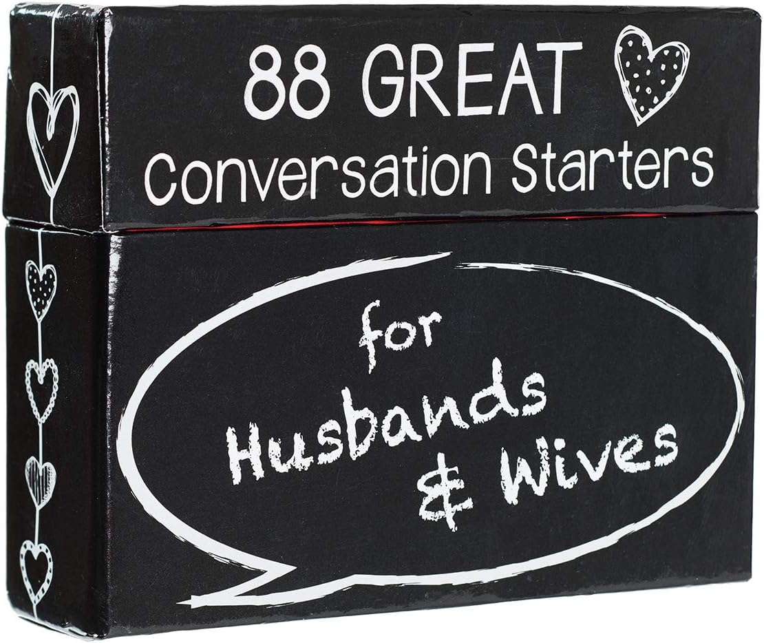 Christian Art Gifts 88 Great Conversation Starters for Husbands and Wives “ Romantic Card Game for Married Couples “ Christian Games, Communication & Marriage Help, Fun Anniversary or Wedding Gifts - Image 3