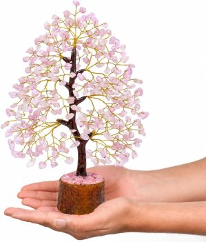 Crocon® Rose Quartz Crystal Tree o...