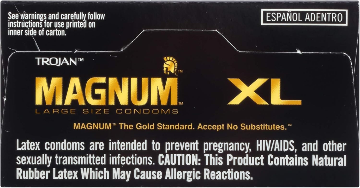 TROJAN Lubricated Magnum Condoms XL Large Size, 12 Count | Extra Large Condoms, Helps Reduce Risk of Pregnancy and STIs - Image 11