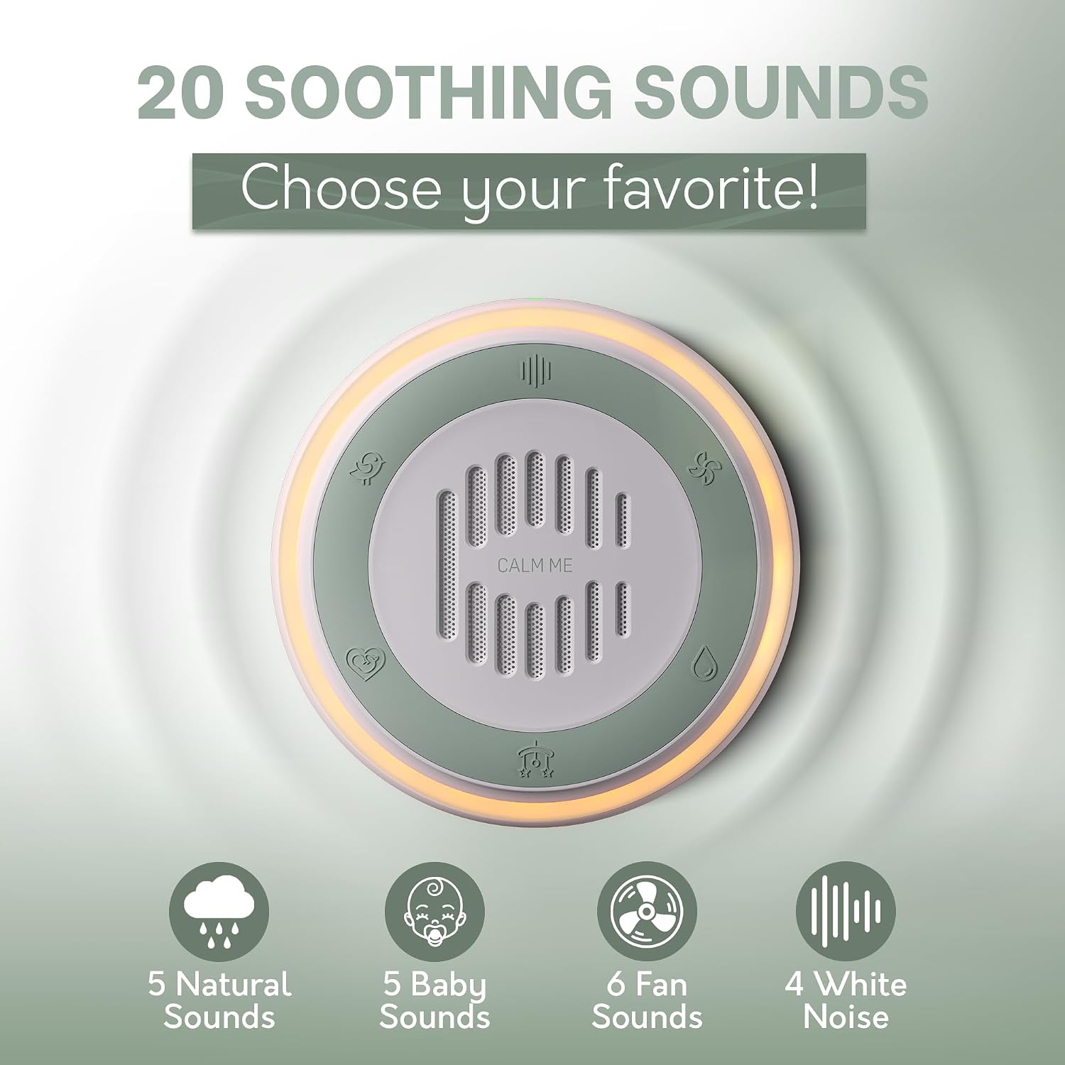 (3 Pack) Calm Me White Noise Machine for Office Privacy & Noise Canceling, Plug in Wall Sound Machine for Therapy Office Used in Hospitals Clinics & Spas, 20 Soothing Natural Sounds, Compact Design. - Image 5