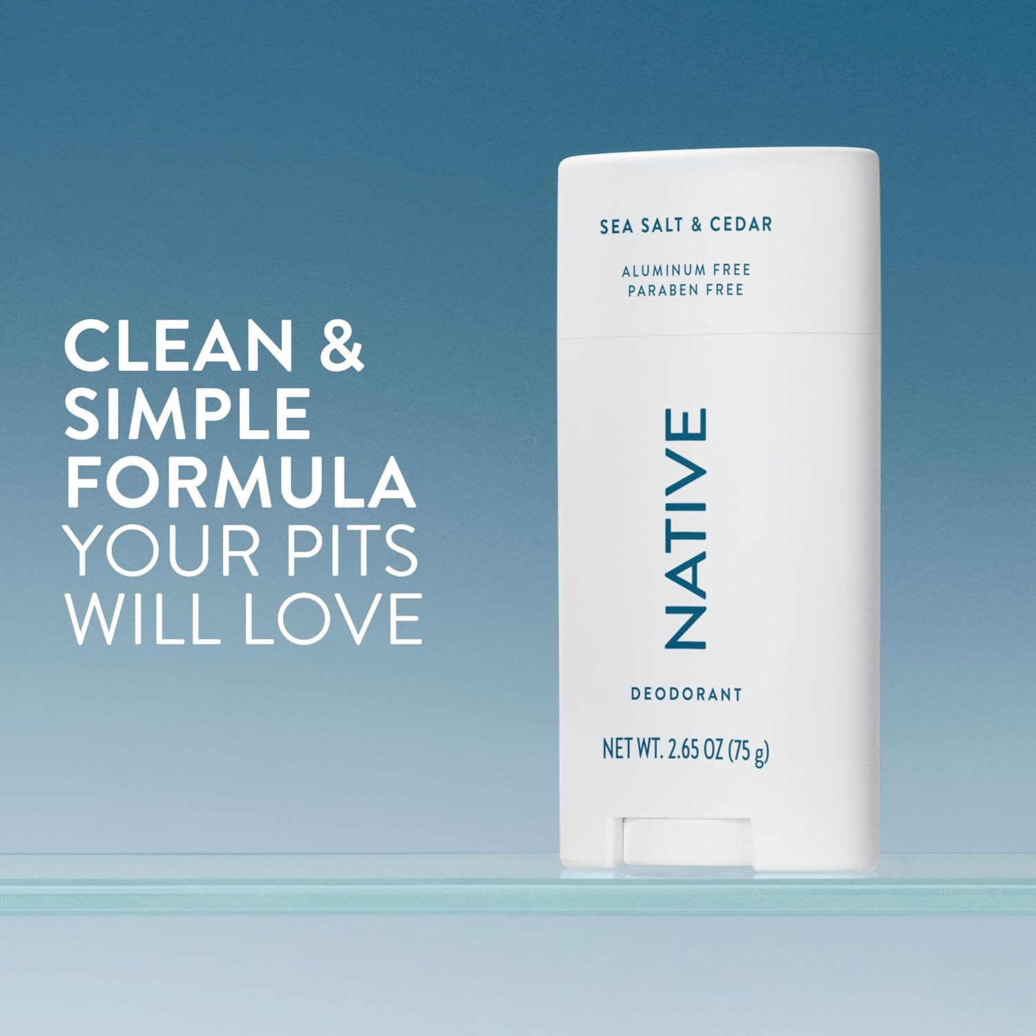 Native Deodorant Contains Naturally Derived Ingredients, 72 Hour Odor Control, Deodorant for Women and Men, Aluminum Free, Sea Salt & Cedar 2.65oz - Image 2