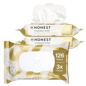 The Honest Company Flushable Wipes,...