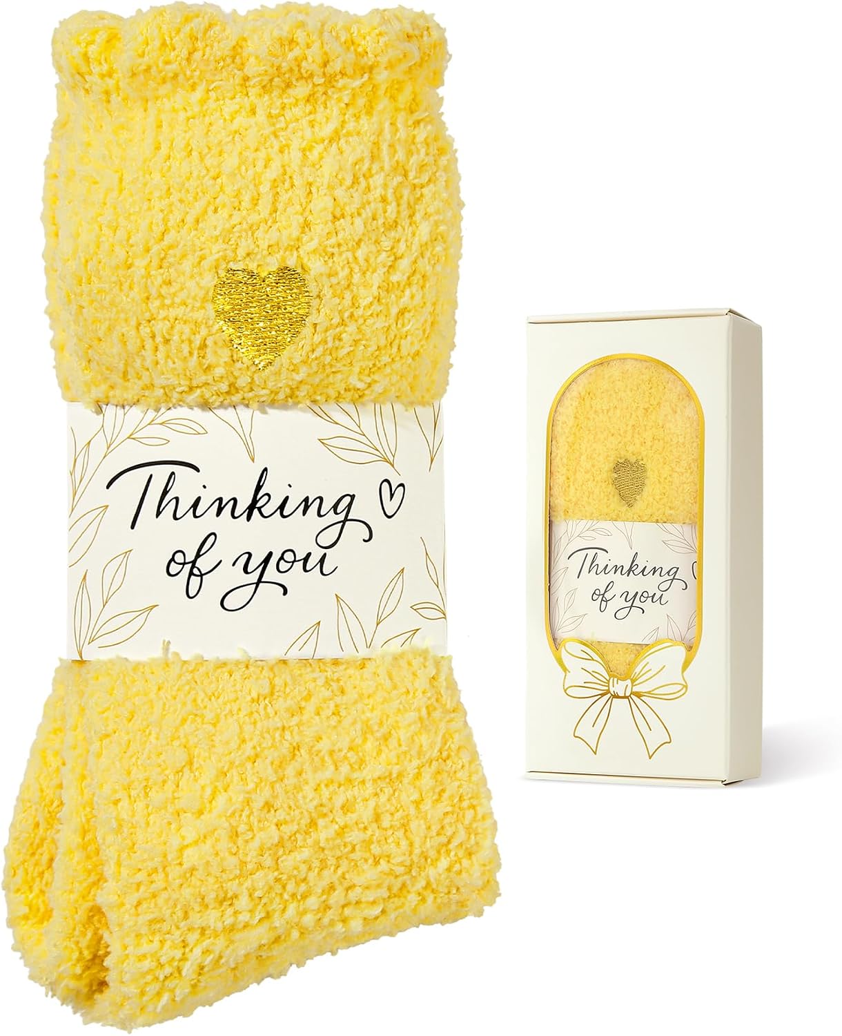 Fuzzy Socks for Women in Gift Box,Gifts for Women with Thinking of You Wrap | Ready to gift no extra wrapping; Gifts for women/ mom/ friend/ bridesmaid/ teacher/ self care/ get well/ sympathy/ postpartum